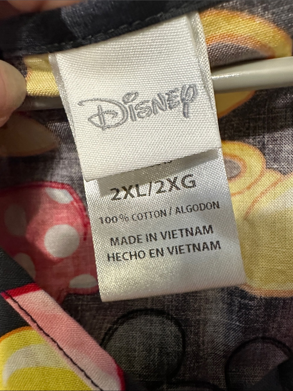 Disney Mickey Mouse Scrub top 2XL - Picture 2 of 5